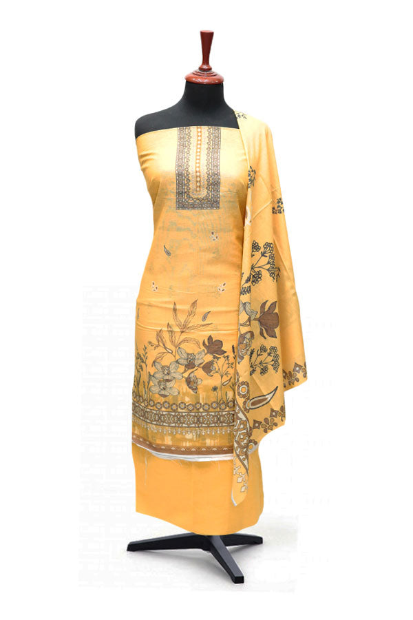 Hamdam Karandi Lawn'24 D#13021 (Mustard)