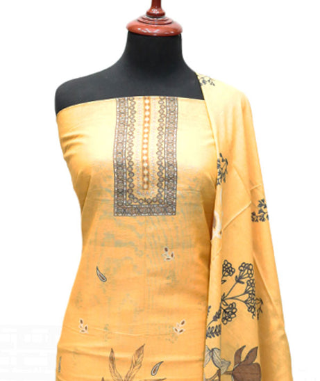 Hamdam Karandi Lawn'24 D#13021 (Mustard)