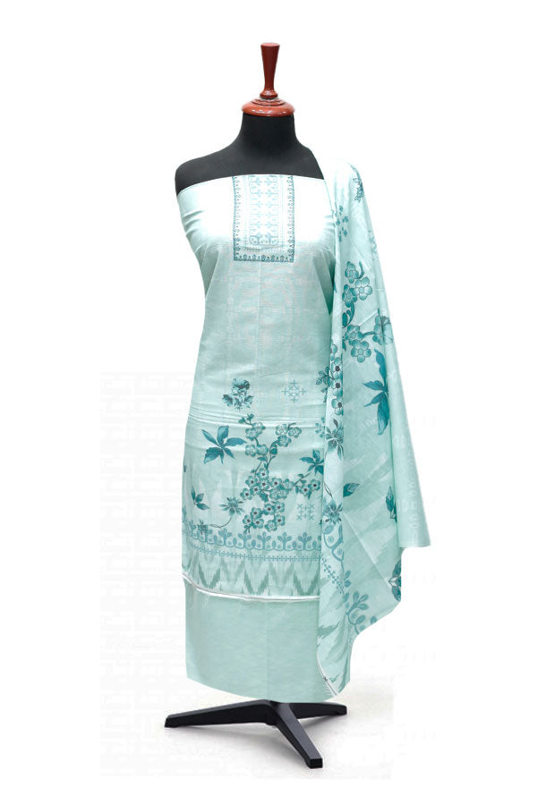 Hamdam Karandi Lawn'24 D#13021 (Turquoise)