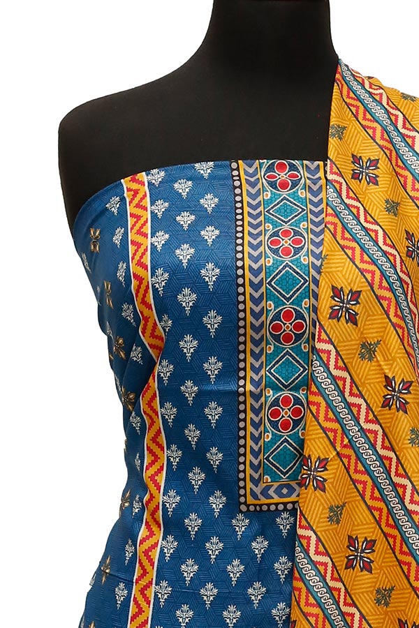 Haniya Digital Lawn`23 D#4007 Blue