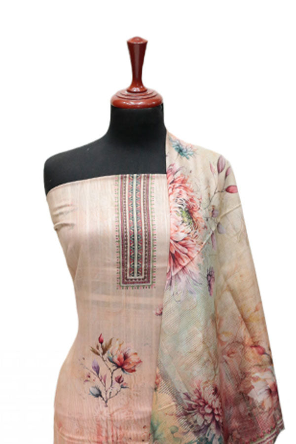 Hareem Doria Print Lawn`25 D#1205 (Fawn)
