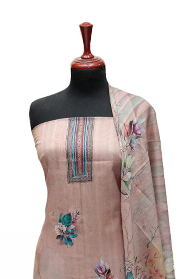 Hareem Doria Print Lawn`25 D#1206 (Peach)