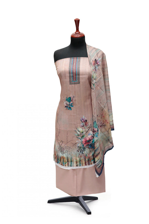 Hareem Doria Print Lawn`25 D#1206 (Peach)