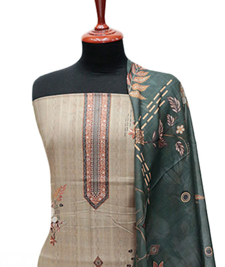 Hareem Doria Print Lawn`25 D#1208 (L Brown)