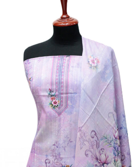 Hareem Doria Print Lawn`25 D#1209 (L Purple)