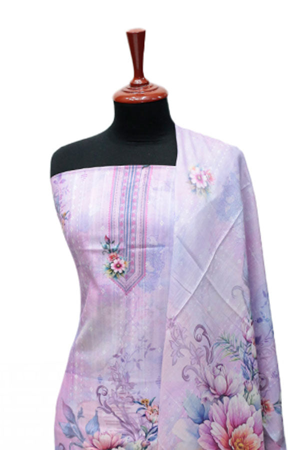 Hareem Doria Print Lawn`25 D#1209 (L Purple)