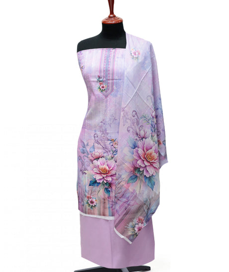 Hareem Doria Print Lawn`25 D#1209 (L Purple)
