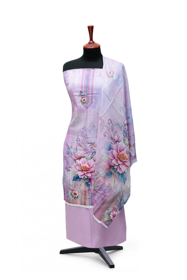 Hareem Doria Print Lawn`25 D#1209 (L Purple)