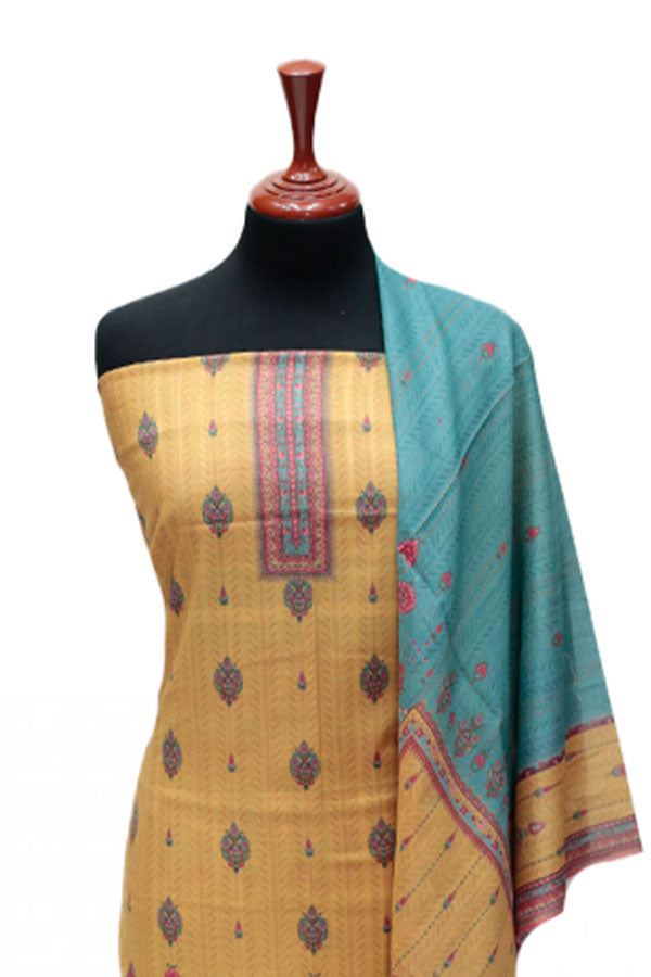 Hareem Doria Print Lawn`25 D#1210 (Golden)