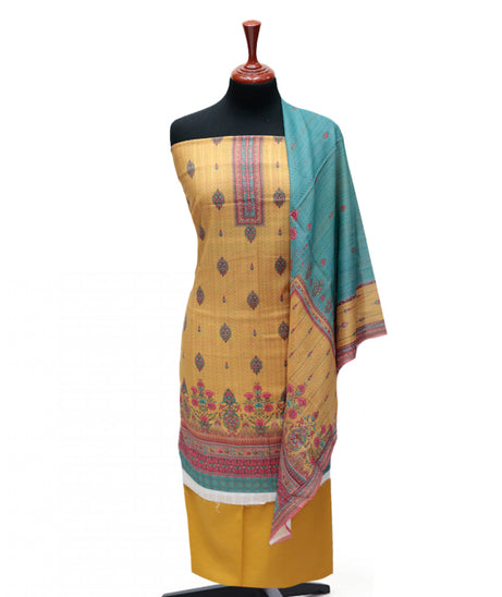 Hareem Doria Print Lawn`25 D#1210 (Golden)