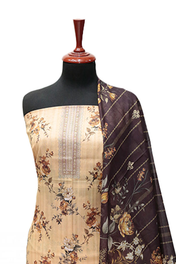 Hareem Doria Print Lawn`25 D#1211 (L Peach)