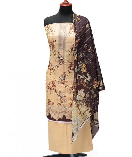 Hareem Doria Print Lawn`25 D#1211 (L Peach)