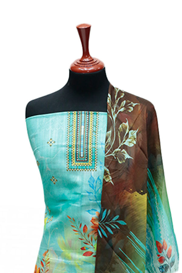 Hareem Premium Lawn`25 D#1406 (Ferozi)