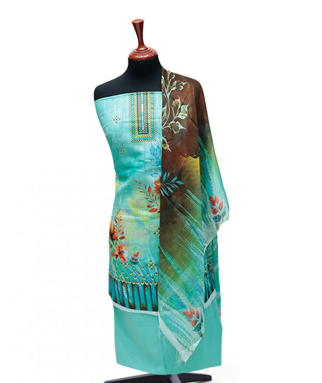 Hareem Premium Lawn`25 D#1406 (Ferozi)