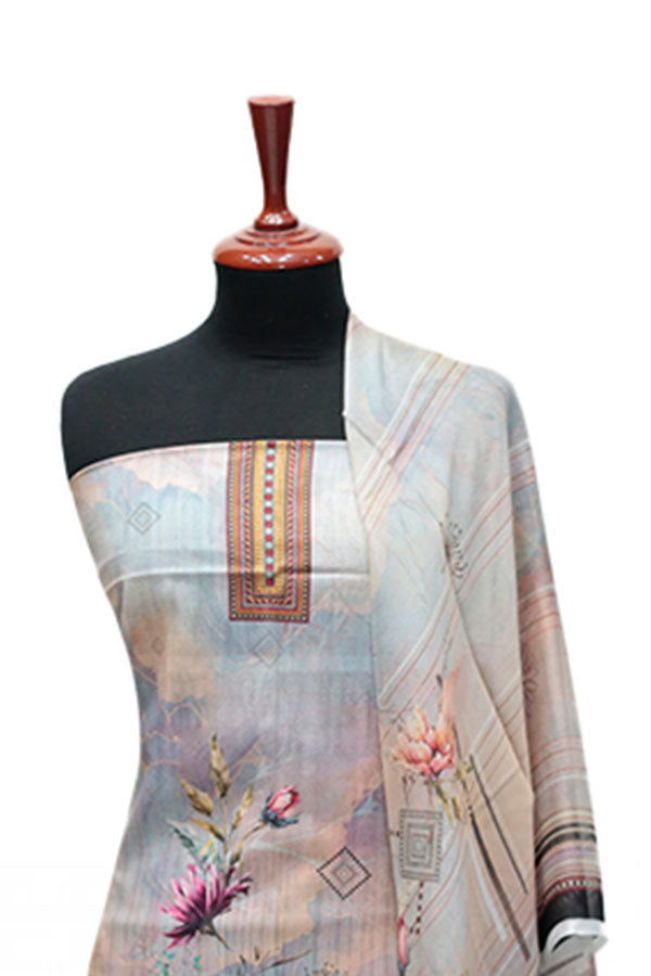 Hareem Premium Lawn`25 D#1409 (Fawn)