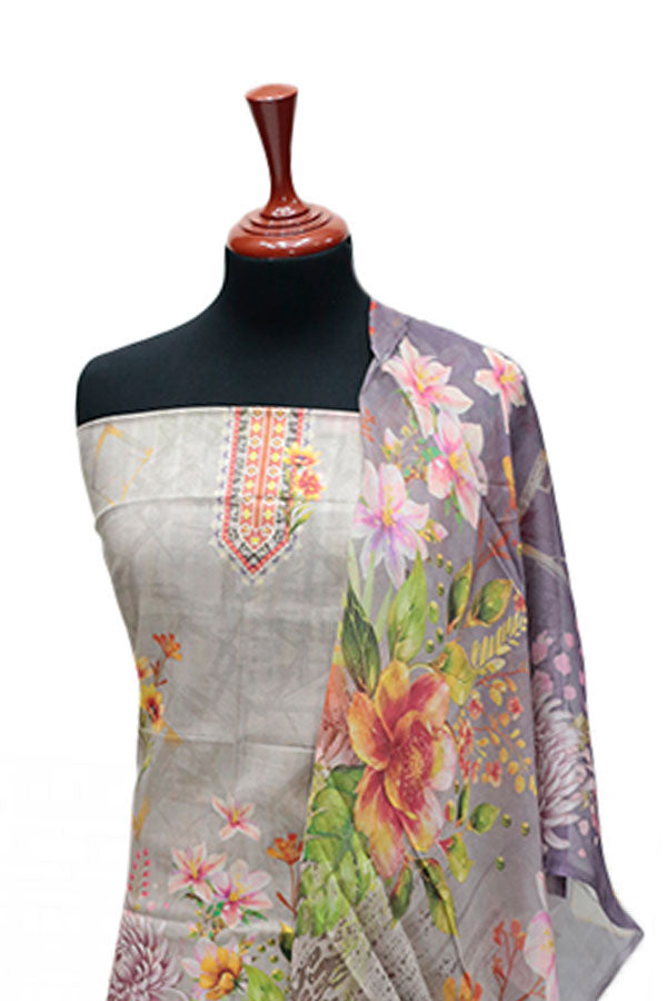 Hareem Premium Lawn`25 D#1413 (Grey)