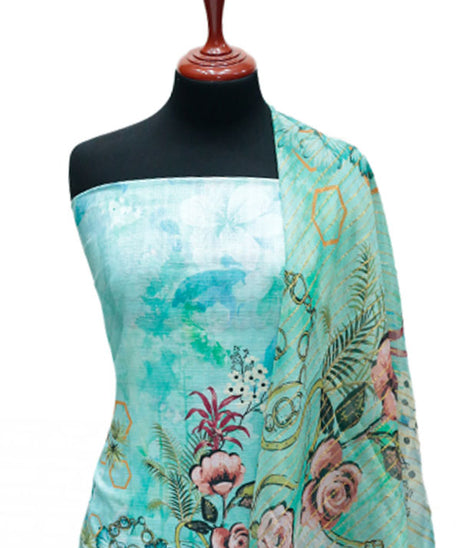 Hareem Print Lawn`25 D#1870 (Ferozi)