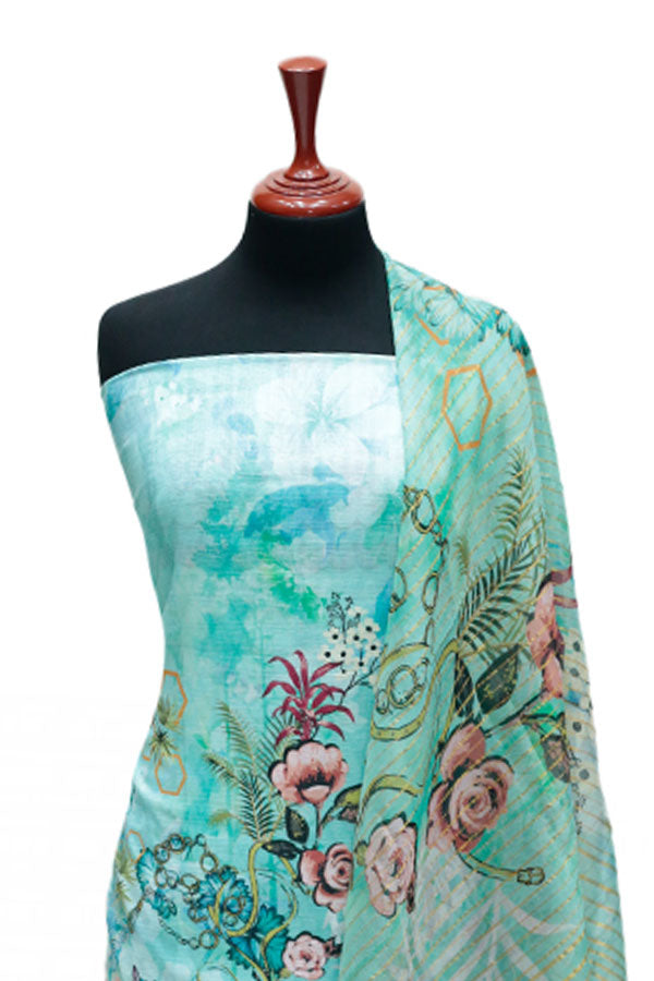 Hareem Print Lawn`25 D#1870 (Ferozi)