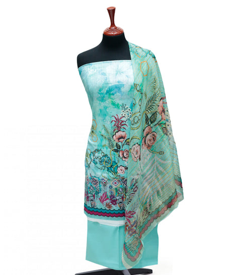 Hareem Print Lawn`25 D#1870 (Ferozi)