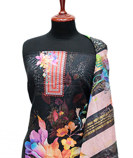 Hareem Print Lawn`25 D#2802 (Black)