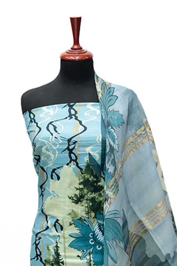 Hareem Print Lawn`25 D#2803 (L Ferozi)