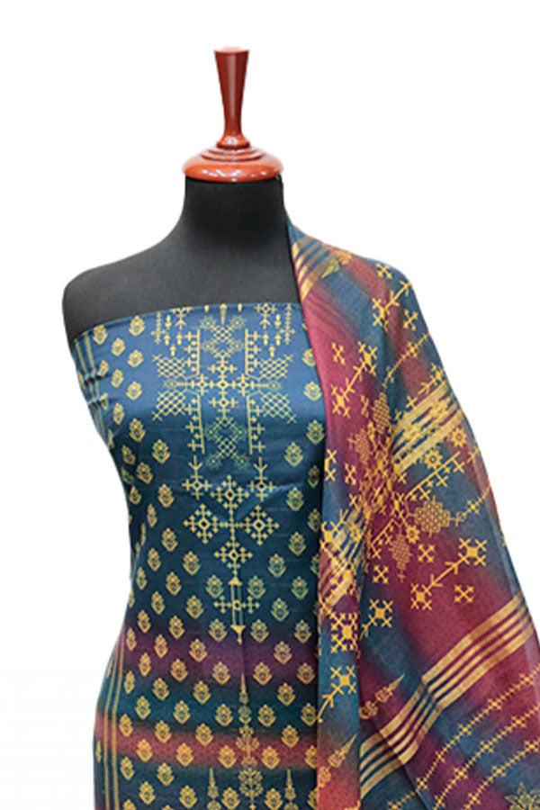 Hareem Print Lawn`25 D#2804 (N Blue)