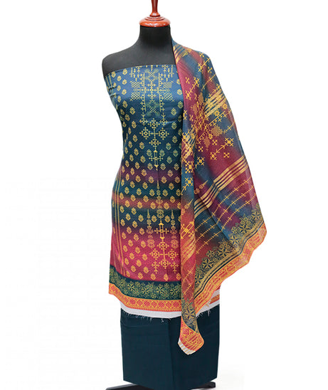 Hareem Print Lawn`25 D#2804 (N Blue)