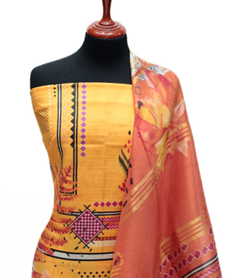 Hareem Print Lawn`25 D#2805 (Mustard)