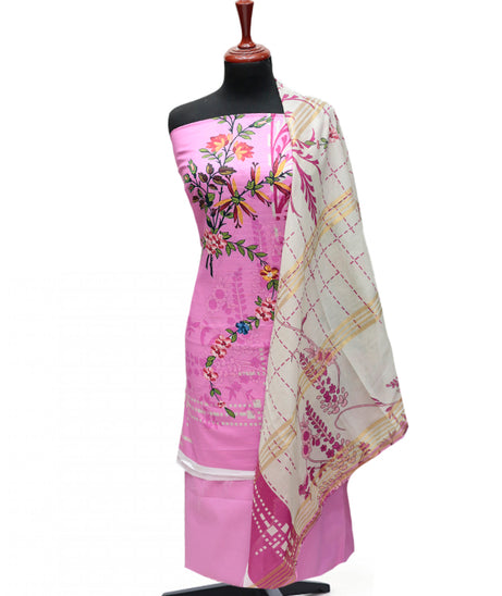 Hareem Print Lawn`25 D#2806 (Pink)