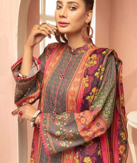 Shaista Hareem Print Lawn`21 D#34