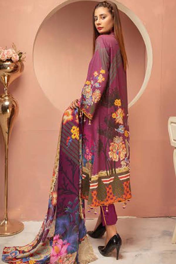 Shaista Hareem Print Lawn`21 D#35