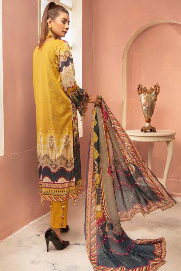 Shaista Hareem Print Lawn`21 D#36