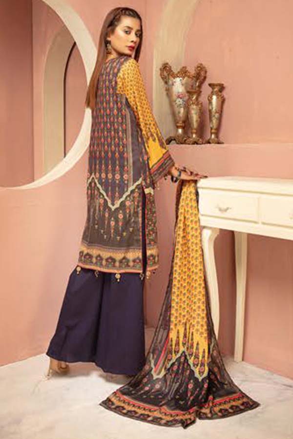 Shaista Hareem Print Lawn`21 D#37