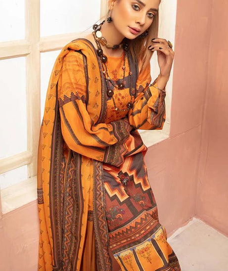Shaista Hareem Print Lawn`21 D#38
