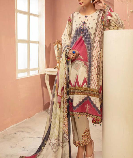 Shaista Hareem Print Lawn`21 D#40