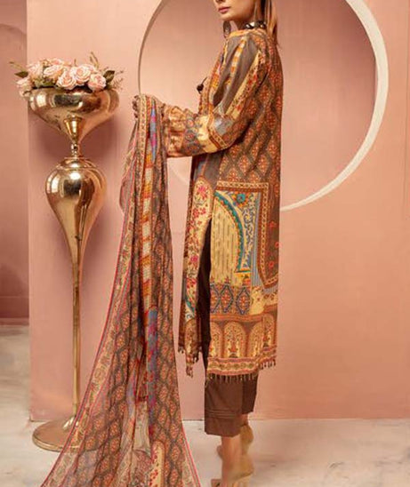 Shaista Hareem Print Lawn`21 D#42
