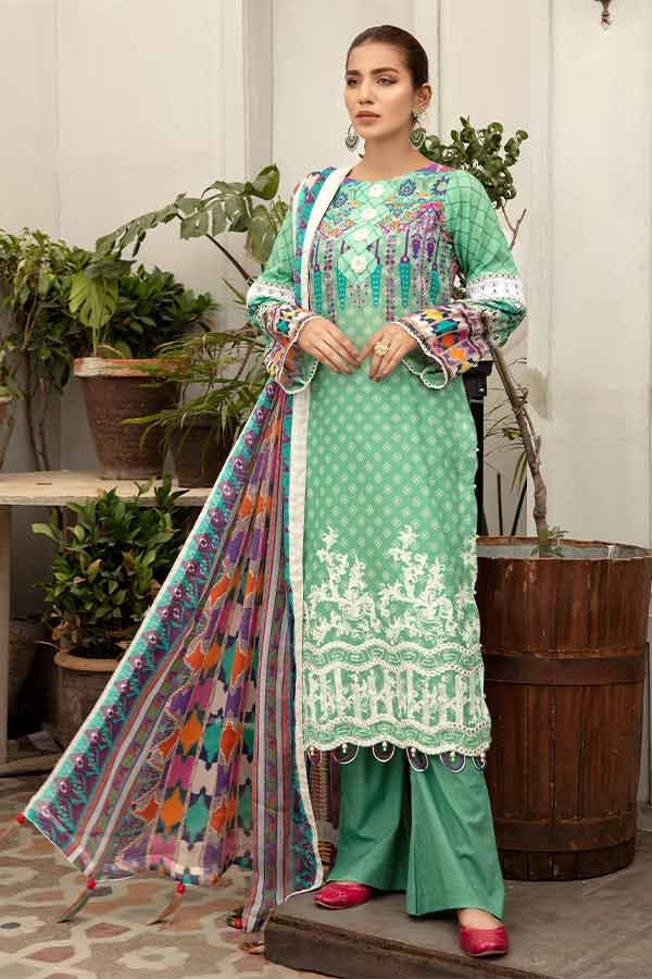 Hoor Embellished Emb Lawn`21 Vol-4 H#33