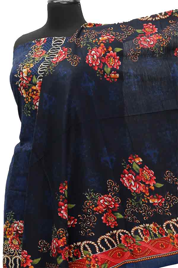 Hooria Print Linen`21 D#1039 (N-Blue)