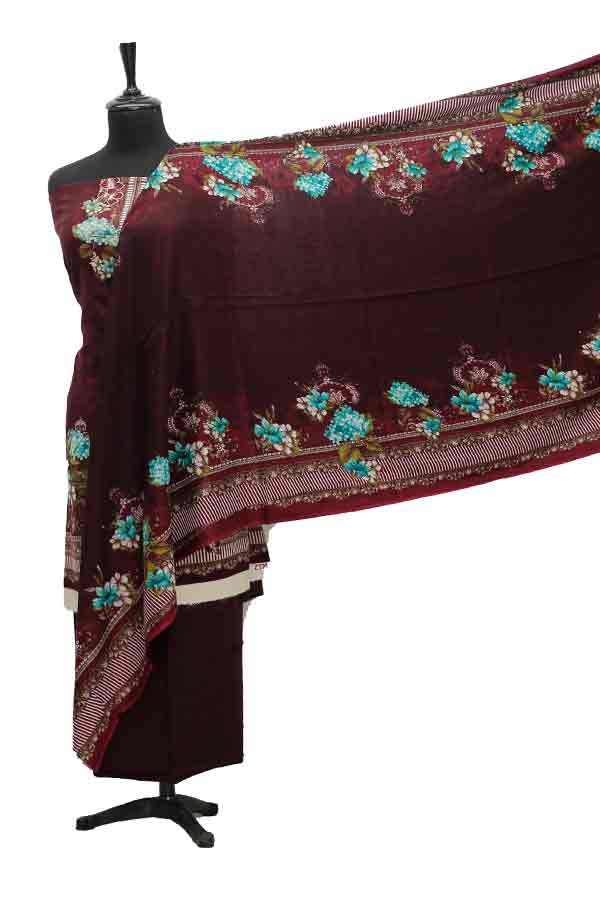 Hooria Print Linen`21 D#1041 (Magenda)