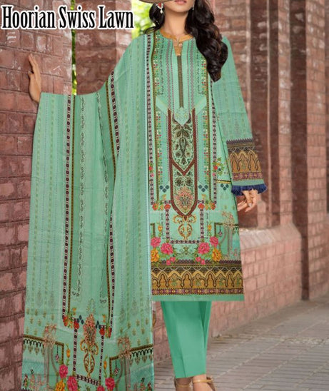 Hooria Swiss Voil`21 D#2103 (Green)
