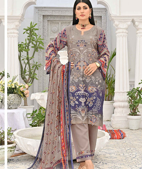 Hooriya &amp; Minahil D/Viscose`22 D#1 (Blue)