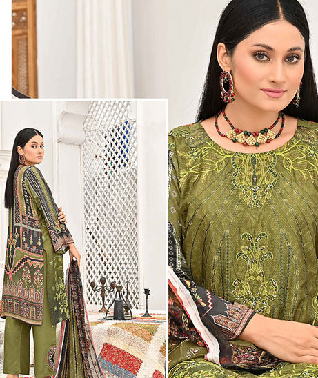 Hooriya & Minahil D/Viscose`22 D#1 (M Green)