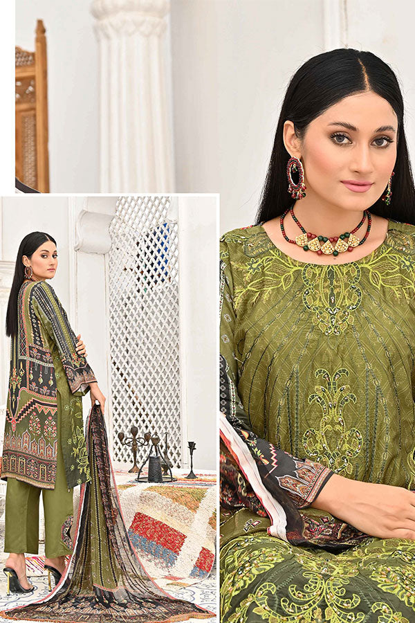Hooriya & Minahil D/Viscose`22 D#1 (M Green)