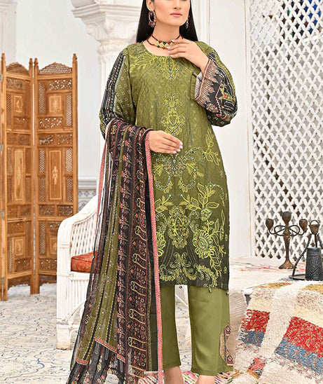 Hooriya & Minahil D/Viscose`22 D#1 (M Green)