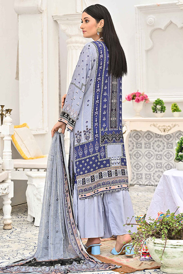 Hooriya &amp; Minahil D/Viscose`22 D#1 (Purple)