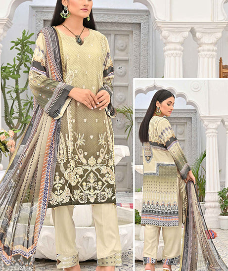 Hooriya &amp; Minahil D/Viscose`22 D#1 (Skin)