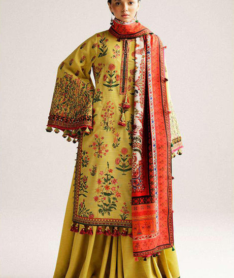 Hussain Rehar Winter Shawl'23 Ember
