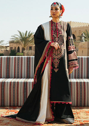 Hussain Rehar S/S Luxury Lawn'22 Vol-02 D#196 (KALAF)