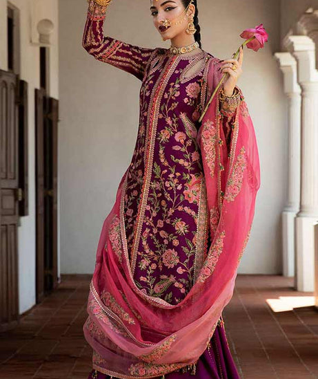 Hussain Rehar Roshan Luxury Lawn`23 GUL