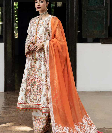 Hussain Rehar Roshan Luxury Lawn`23 MOTIYA